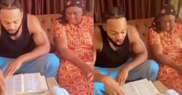 Flavour Recent Visit To His Mother