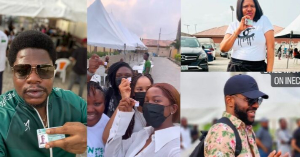 Nigerian Celebrities Cast Their Votes